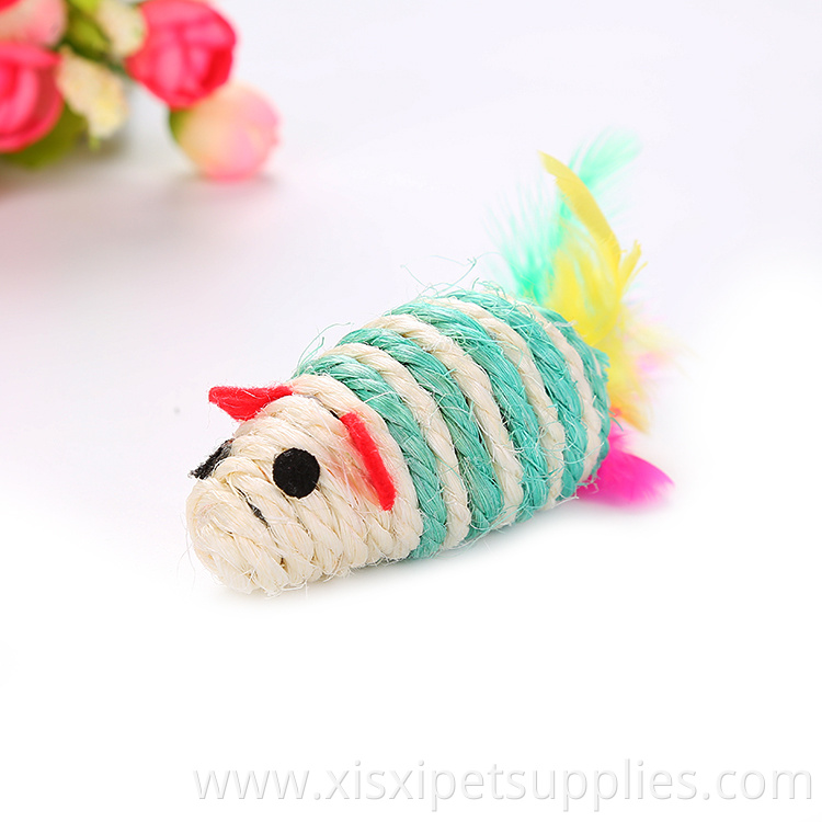 color assorted sisal cat toy mice big qty in stock